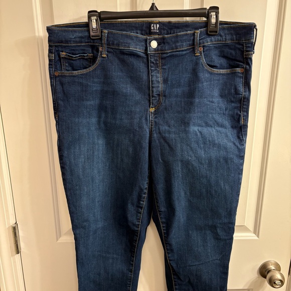 TALL GAP Women's Dark Blue True Skinny Jeans 18 34 Tall - Picture 3 of 7